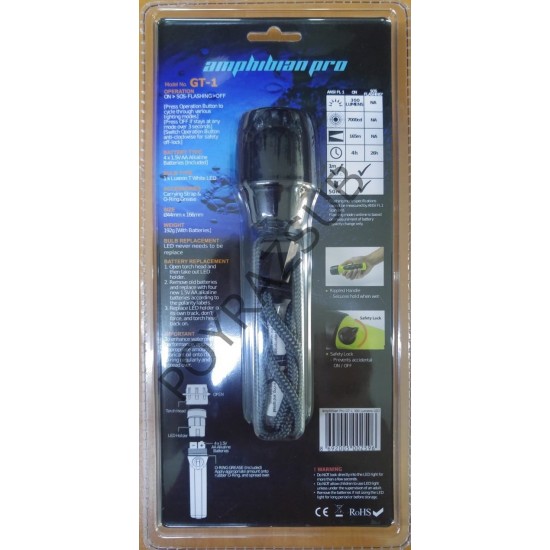 Amphibian Pro GT-1 300 Lümen Mini Led Fener